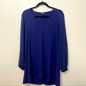 Dress EXPRESS, size M, color navy blue